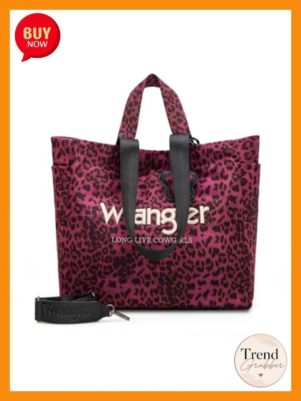 Large Leopard Print Tote Bag for Women Multi-Pocket Work Gym Travel Purse